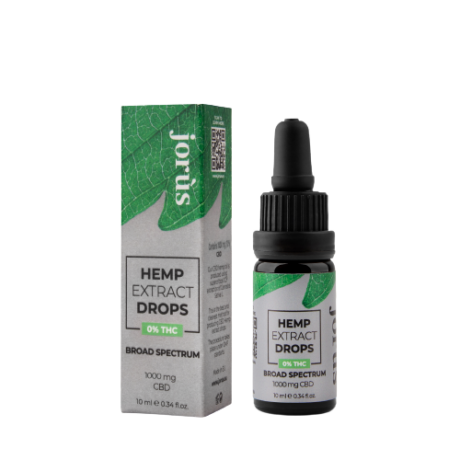 CBD 10% (1000 mg) Kanapių aliejus Plataus spektro, 10 ml