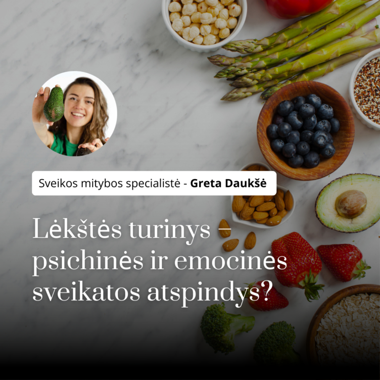 Lėkštės turinys – psichinės ir emocinės sveikatos atspindys?